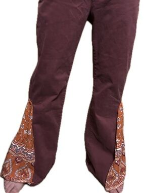Upcycled Hippie Flare Festival Pants Lee Size 12